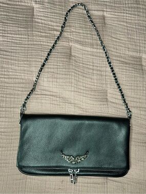 Zadig & Voltaire Swing Your Wings Leather Clutch
